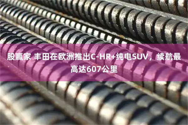 股赢家 丰田在欧洲推出C-HR+纯电SUV，续航最高达607公里