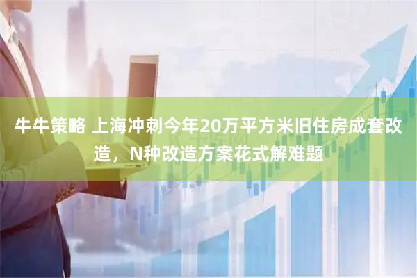 牛牛策略 上海冲刺今年20万平方米旧住房成套改造,N种改造方案花式解难题
